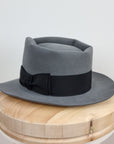 BOGART FEDORA | 50X BEAVER BLEND | EMERALD GRAY COLOR | SIZE 59, US 7 3/8