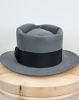 BOGART FEDORA | 50X BEAVER BLEND | EMERALD GRAY COLOR | SIZE 59, US 7 3/8