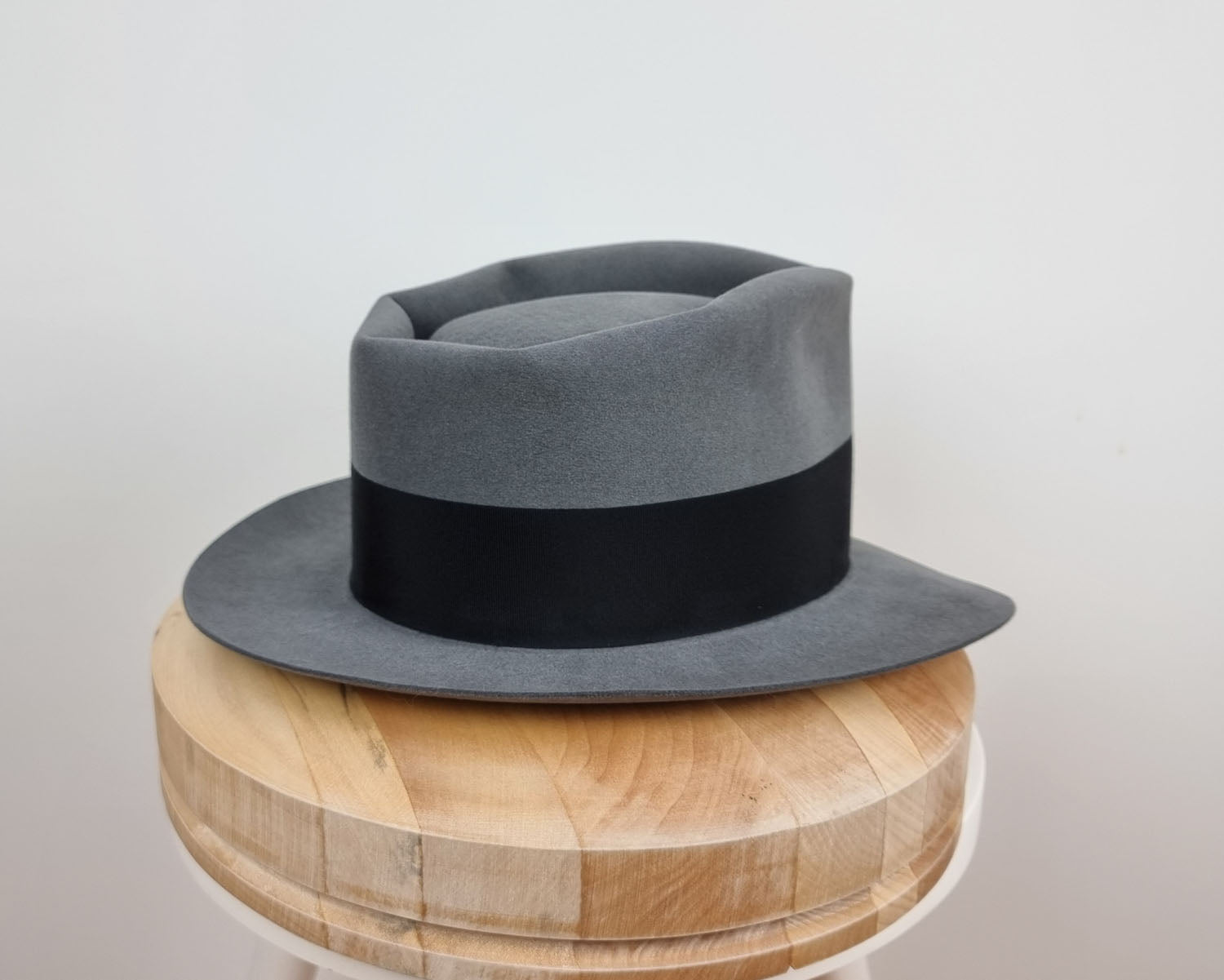 BOGART FEDORA | 50X BEAVER BLEND | EMERALD GRAY COLOR | SIZE 59, US 7 3/8