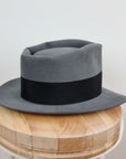 BOGART FEDORA | 50X BEAVER BLEND | EMERALD GRAY COLOR | SIZE 59, US 7 3/8