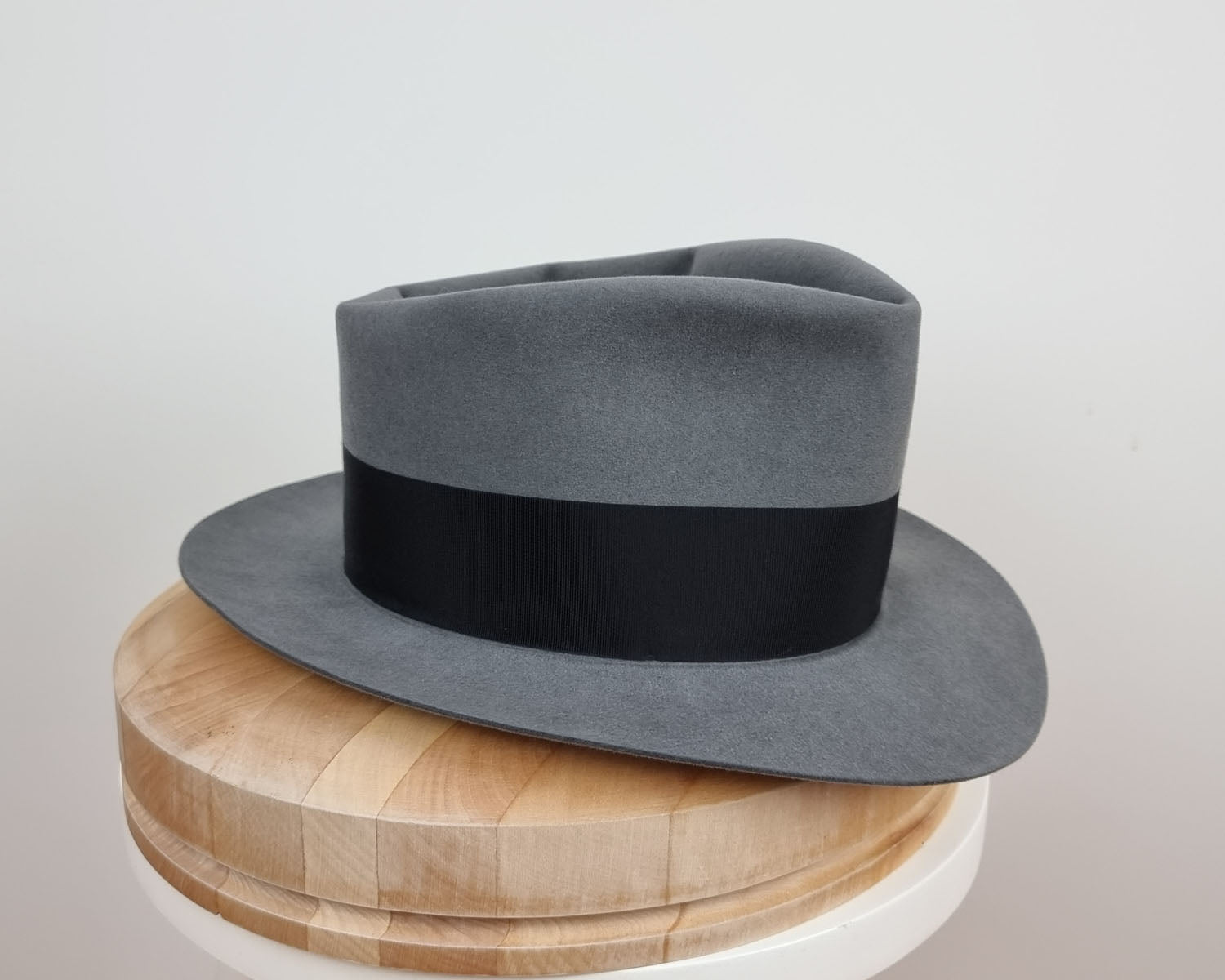 BOGART FEDORA | 50X BEAVER BLEND | EMERALD GRAY COLOR | SIZE 59, US 7 3/8