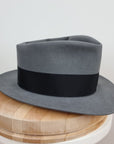 BOGART FEDORA | 50X BEAVER BLEND | EMERALD GRAY COLOR | SIZE 59, US 7 3/8