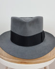 BOGART FEDORA | 50X BEAVER BLEND | EMERALD GRAY COLOR | SIZE 59, US 7 3/8