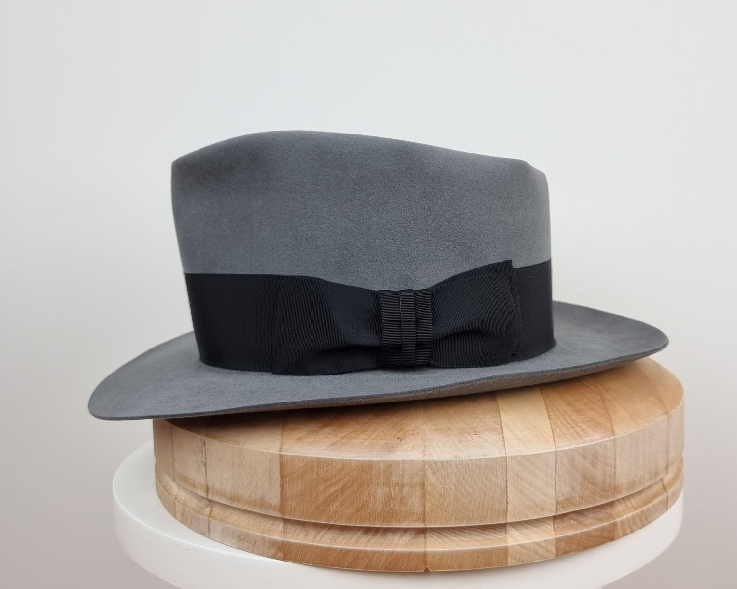 BOGART FEDORA | 50X BEAVER BLEND | EMERALD GRAY COLOR | SIZE 59, US 7 3/8