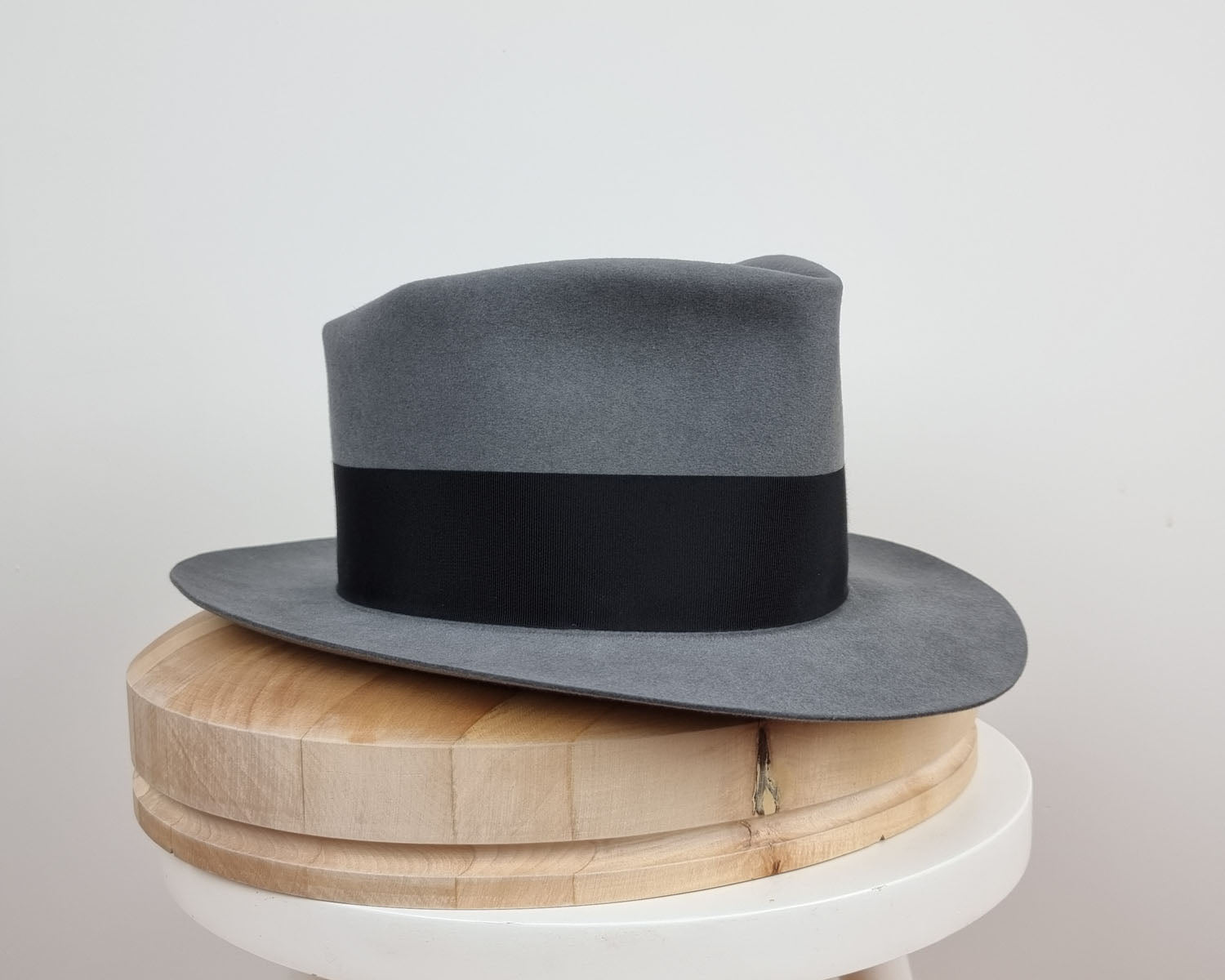 BOGART FEDORA | 50X BEAVER BLEND | EMERALD GRAY COLOR | SIZE 59, US 7 3/8