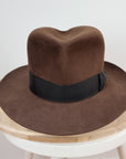 LEIFUR Lucky FEDORA | 100X BEAVER | SABLE BROWN | SIZE 58, US 7 1/4