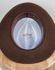 LEIFUR Lucky FEDORA | 100X BEAVER | SABLE BROWN | SIZE 58, US 7 1/4