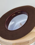 LEIFUR Lucky FEDORA | 100X BEAVER | SABLE BROWN | SIZE 58, US 7 1/4