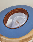 TEARDROP CROWN HAT | 50X BEAVER BLEND | MAJESTIC BLUE | SIZE 60, US 7 1/2