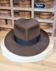 LEIFUR Lucky FEDORA | RABBIT & HARE DELUXE BLEND | SABLE BROWN | SIZE 58, US 7 1/4