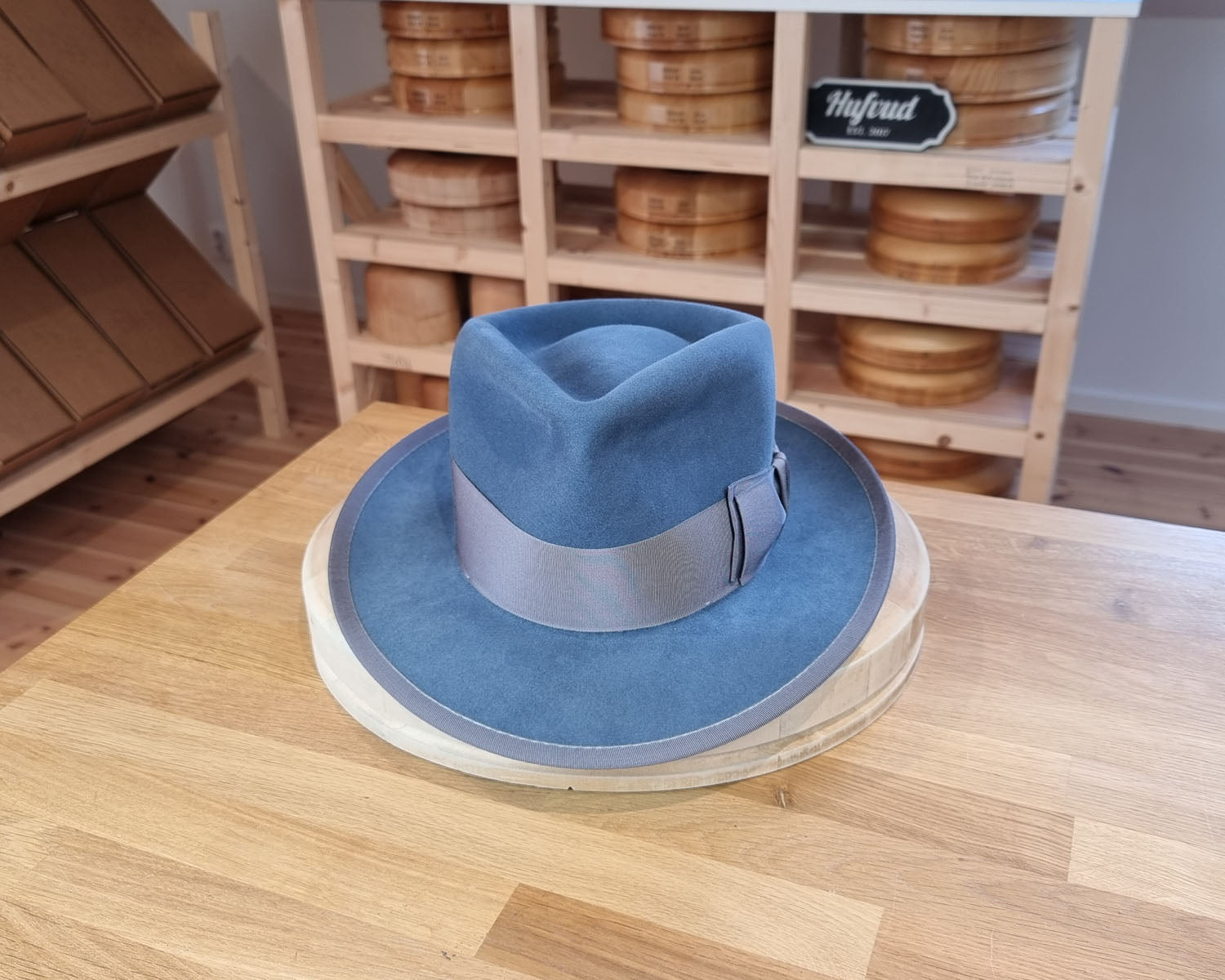 WHIPPET FEDORA | 100X NUTRIA | COBALT COLOR | SIZE 59, US 7 3/8