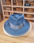 WHIPPET FEDORA | 100X NUTRIA | COBALT COLOR | SIZE 59, US 7 3/8