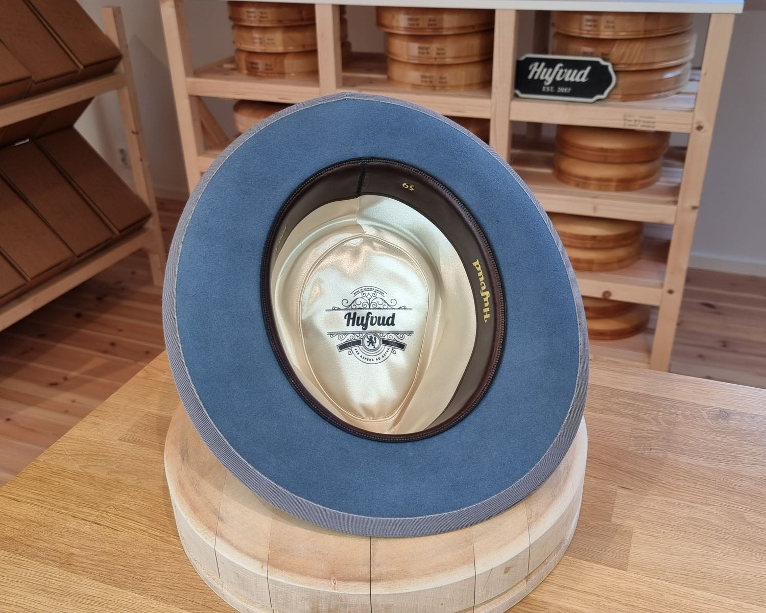 WHIPPET FEDORA | 100X NUTRIA | COBALT COLOR | SIZE 59, US 7