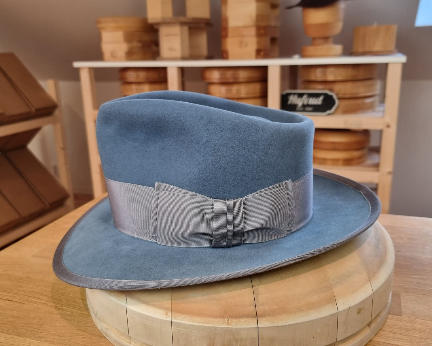 WHIPPET FEDORA | 100X NUTRIA | COBALT COLOR | SIZE 59, US 7 3/8