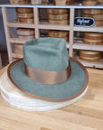 WHIPPET FEDORA | 50X BEAVER BLEND | SAGE COLOR | SIZE 58, US 7 1/4