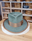 WHIPPET FEDORA | 50X BEAVER BLEND | SAGE COLOR | SIZE 58, US 7 1/4