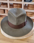 LEIFUR Adventure FEDORA | BEAVER FIFTY WESTERN FELT | PECAN COLOR | SIZE 59, US 7 3/8