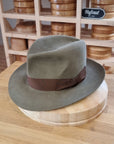 LEIFUR Adventure FEDORA | BEAVER FIFTY WESTERN FELT | PECAN COLOR | SIZE 59, US 7 3/8