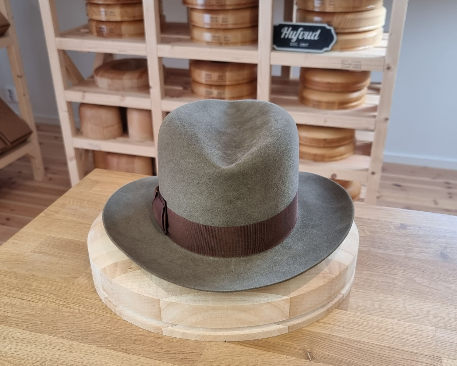 LEIFUR Adventure FEDORA | BEAVER FIFTY WESTERN FELT | PECAN COLOR | SIZE 59, US 7 3/8