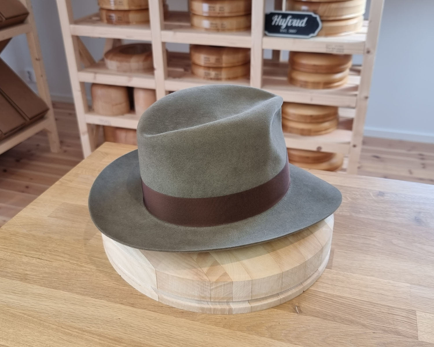 LEIFUR Adventure FEDORA | BEAVER FIFTY WESTERN FELT | PECAN COLOR | SIZE 59, US 7 3/8