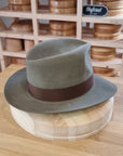 LEIFUR Adventure FEDORA | BEAVER FIFTY WESTERN FELT | PECAN COLOR | SIZE 59, US 7 3/8