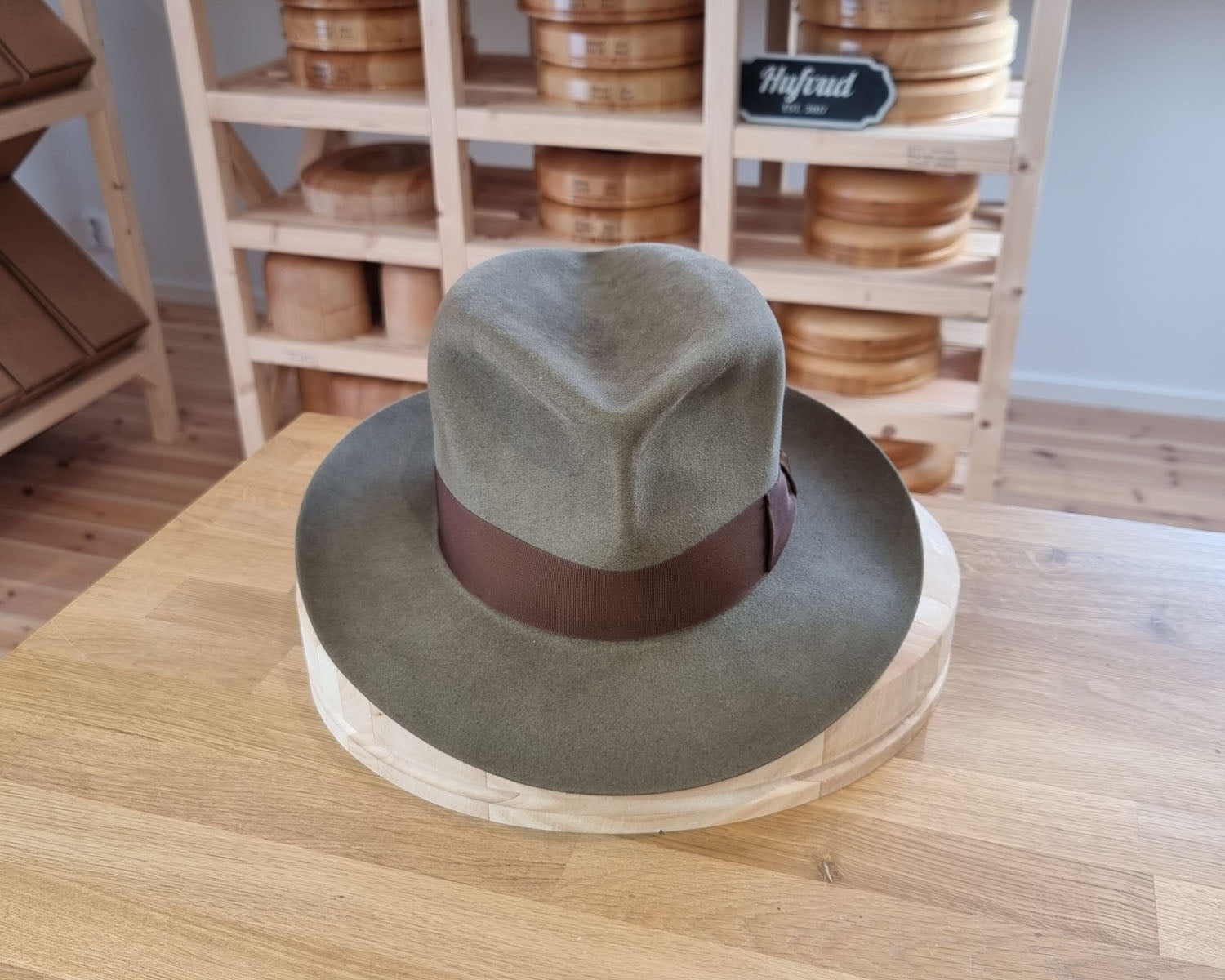 LEIFUR Adventure FEDORA | BEAVER FIFTY WESTERN FELT | PECAN COLOR | SIZE 59, US 7 3/8