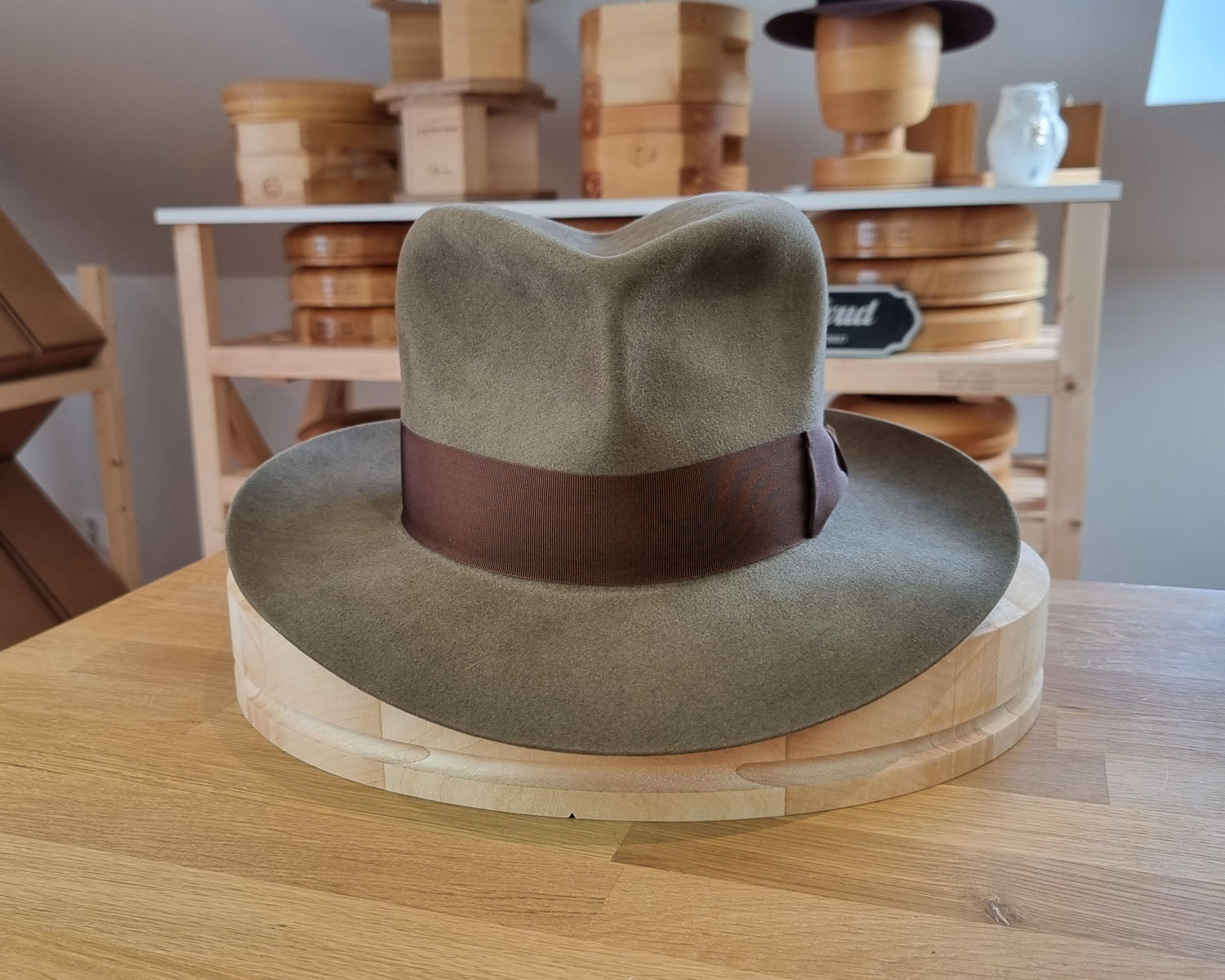 LEIFUR Adventure FEDORA | BEAVER FIFTY WESTERN FELT | PECAN COLOR | SIZE 59, US 7 3/8