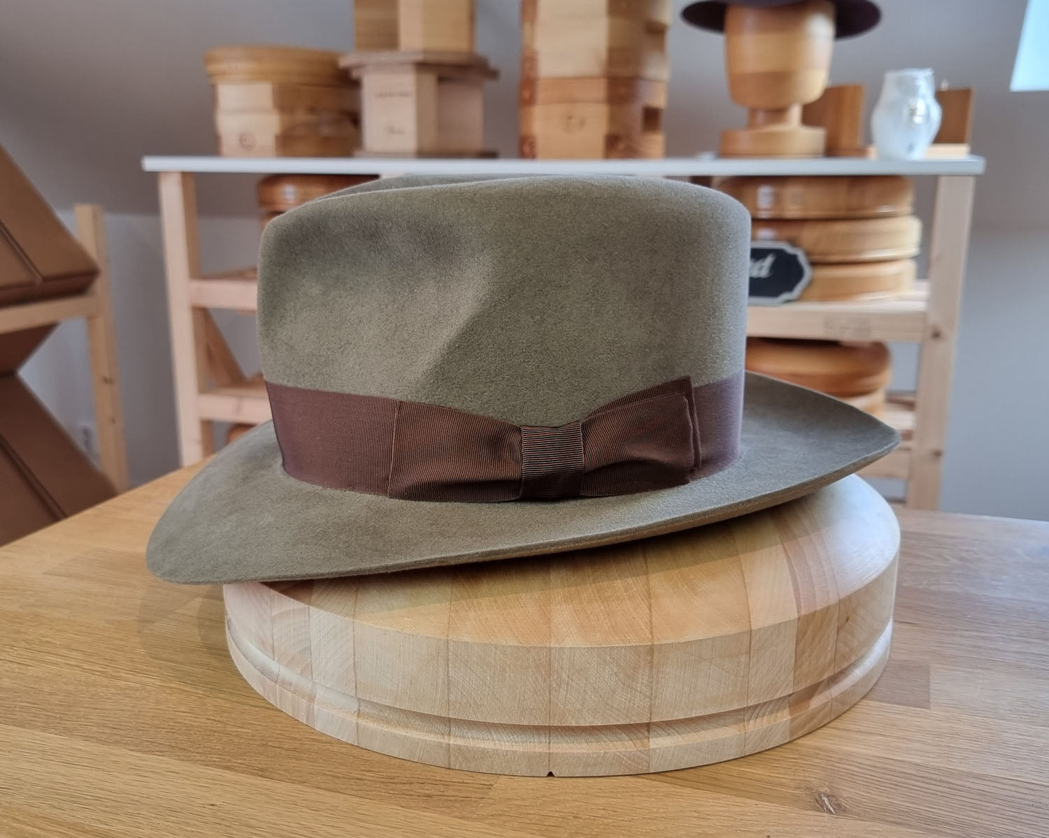 LEIFUR Adventure FEDORA | BEAVER FIFTY WESTERN FELT | PECAN COLOR | SIZE 59, US 7 3/8