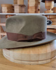 LEIFUR Adventure FEDORA | BEAVER FIFTY WESTERN FELT | PECAN COLOR | SIZE 59, US 7 3/8