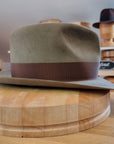 LEIFUR Adventure FEDORA | BEAVER FIFTY WESTERN FELT | PECAN COLOR | SIZE 59, US 7 3/8