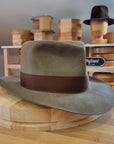 LEIFUR Adventure FEDORA | BEAVER FIFTY WESTERN FELT | PECAN COLOR | SIZE 59, US 7 3/8