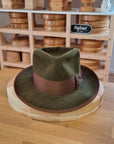 WHIPPET FEDORA | 100X BEAVER | MOSS GREEN COLOR | SIZE 58, US 7 1/4