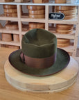 WHIPPET FEDORA | 100X BEAVER | MOSS GREEN COLOR | SIZE 58, US 7 1/4