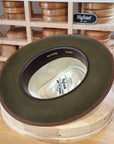 WHIPPET FEDORA | 100X BEAVER | MOSS GREEN COLOR | SIZE 58, US 7 1/4