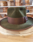 WHIPPET FEDORA | 100X BEAVER | MOSS GREEN COLOR | SIZE 58, US 7 1/4