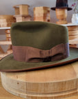 WHIPPET FEDORA | 100X BEAVER | MOSS GREEN COLOR | SIZE 58, US 7 1/4