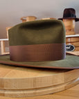 WHIPPET FEDORA | 100X BEAVER | MOSS GREEN COLOR | SIZE 58, US 7 1/4