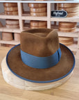 WHIPPET FEDORA | 100X NUTRIA | BROWN SUGAR COLOR | SIZE 59, US 7 3/8