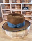 WHIPPET FEDORA | 100X NUTRIA | BROWN SUGAR COLOR | SIZE 59, US 7 3/8