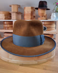 WHIPPET FEDORA | 100X NUTRIA | BROWN SUGAR COLOR | SIZE 59, US 7 3/8