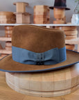 WHIPPET FEDORA | 100X NUTRIA | BROWN SUGAR COLOR | SIZE 59, US 7 3/8