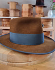 WHIPPET FEDORA | 100X NUTRIA | BROWN SUGAR COLOR | SIZE 59, US 7 3/8