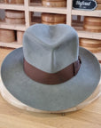 LEIFUR Adventure FEDORA | RABBIT DELUXE WESTERN FELT | GRANITE COLOR | SIZE 58, US 7 1/4