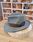 LEIFUR Adventure FEDORA | RABBIT DELUXE WESTERN FELT | GRANITE COLOR | SIZE 58, US 7 1/4