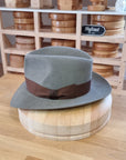 LEIFUR Adventure FEDORA | RABBIT DELUXE WESTERN FELT | GRANITE COLOR | SIZE 58, US 7 1/4