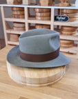 LEIFUR Adventure FEDORA | RABBIT DELUXE WESTERN FELT | GRANITE COLOR | SIZE 58, US 7 1/4