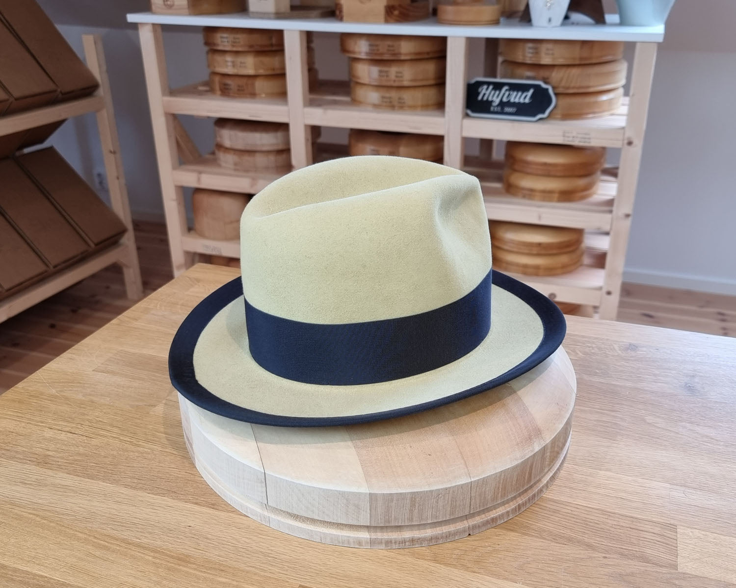 CAGNEY FEDORA | 100X NUTRIA | SUNSHINE COLOR | SIZE 58, US 7 1/4