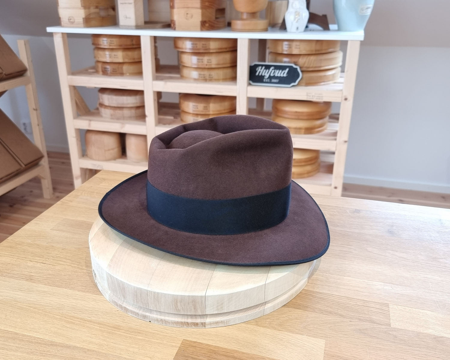 WHIPPET FEDORA | 50X BEAVER | DARK BROWN RUST  COLOR | SIZE 58, US 7 1/4