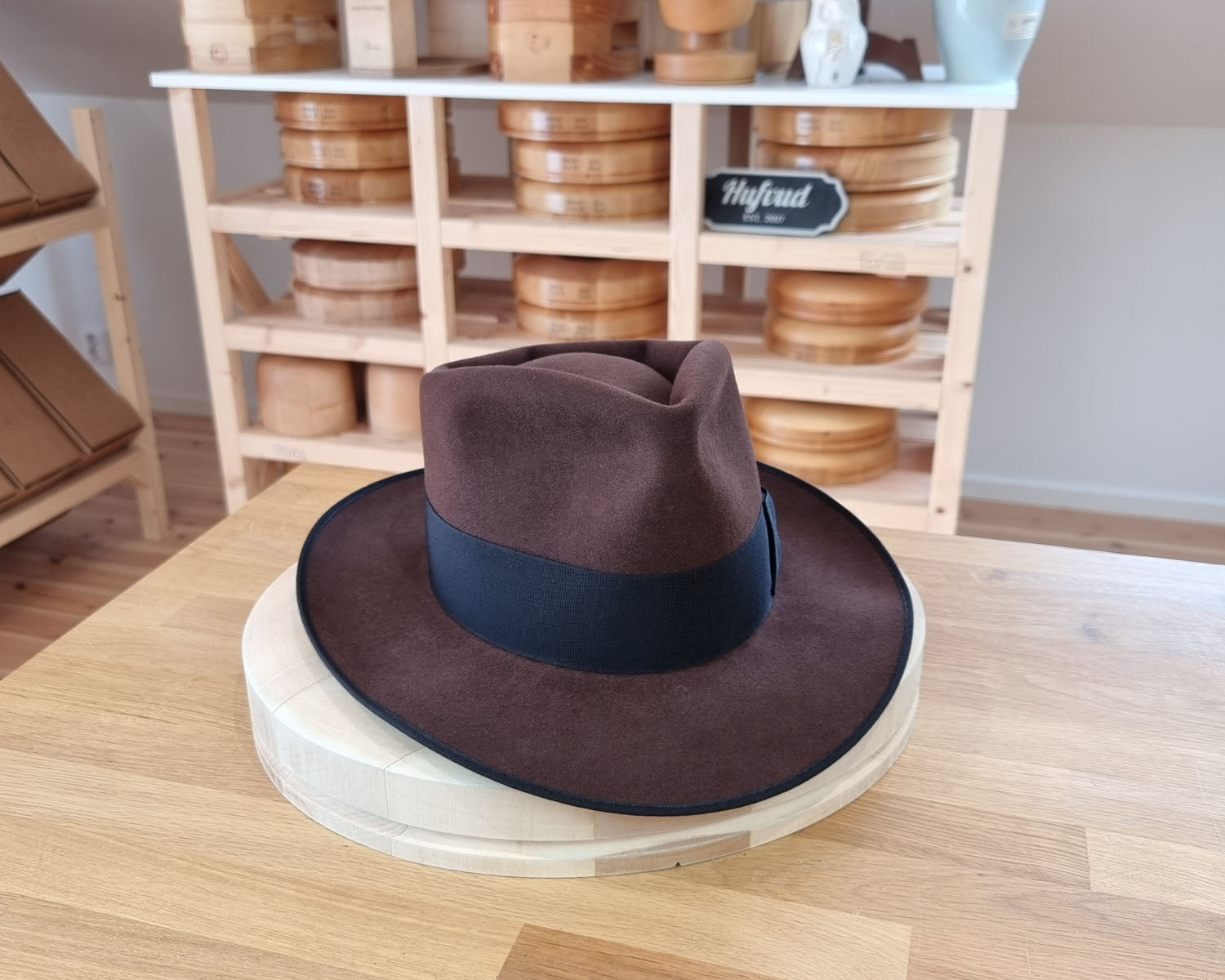 WHIPPET FEDORA | 50X BEAVER | DARK BROWN RUST  COLOR | SIZE 58, US 7 1/4