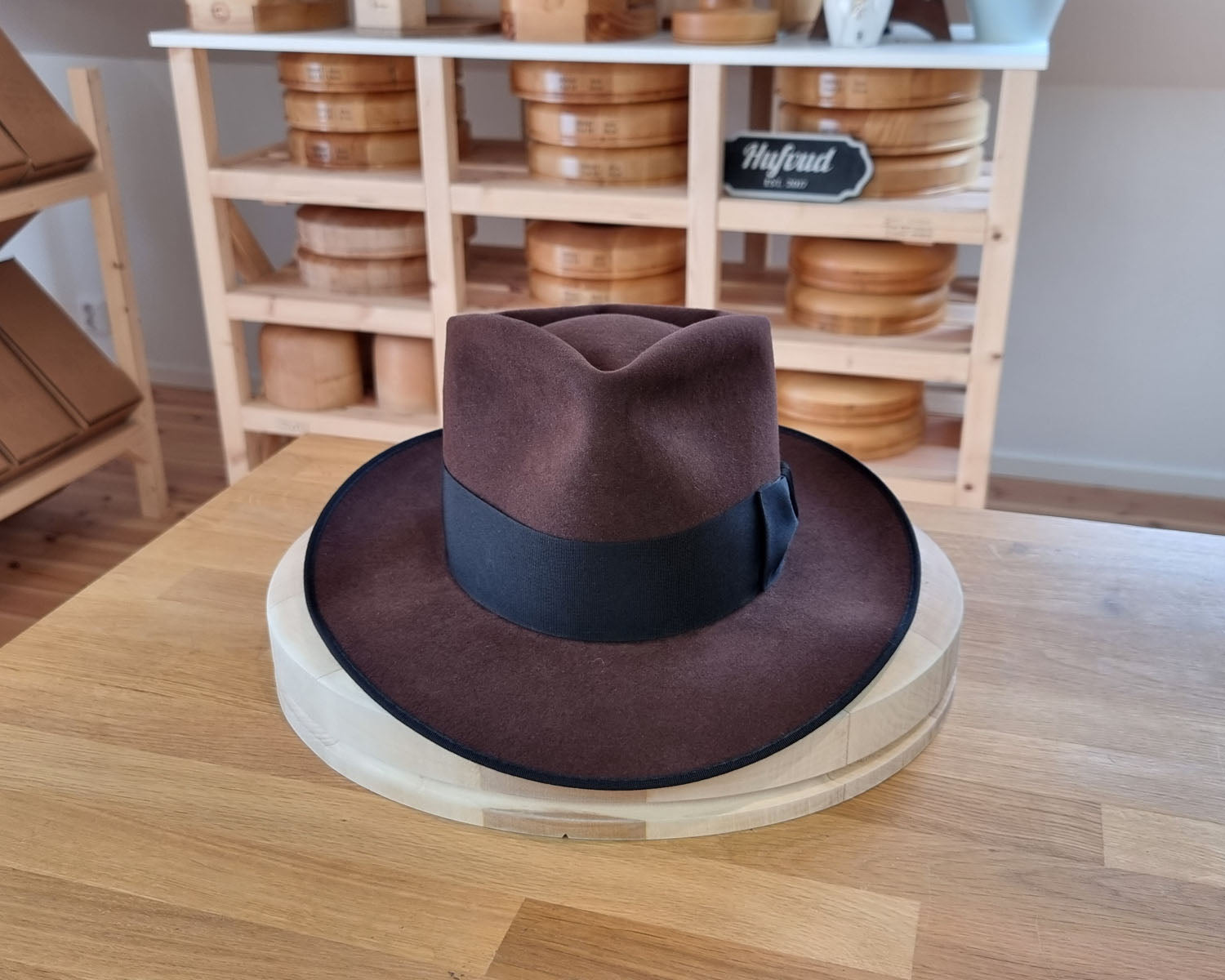 WHIPPET FEDORA | 50X BEAVER | DARK BROWN RUST  COLOR | SIZE 58, US 7 1/4